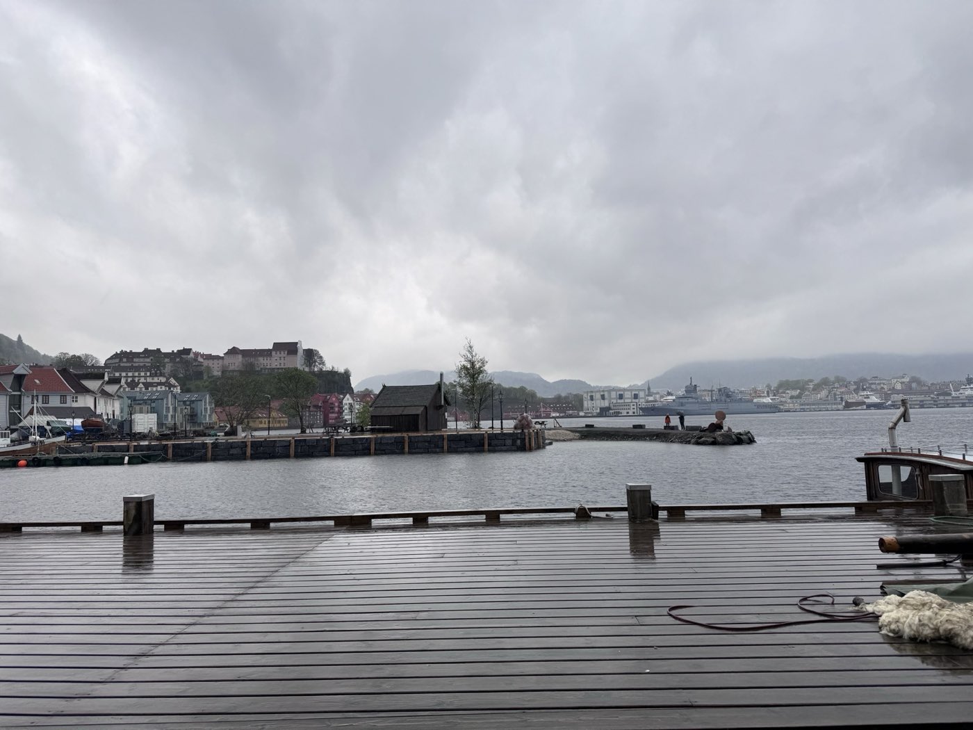 Bergen harbour and waterfront photographed during an NCC location recce